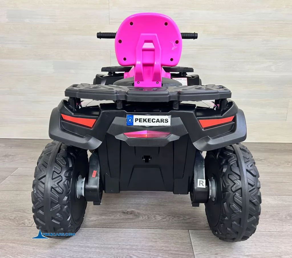 Quad Eléctrico XT-SPEED 24V Rosa parte trasera