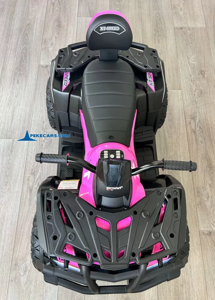 Quad Eléctrico XT-SPEED 24V Rosa para ninos vista general