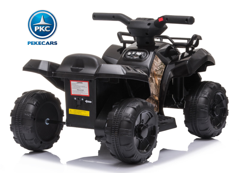 Quad Champion 5000 6V negro 3/4 trasera derecha