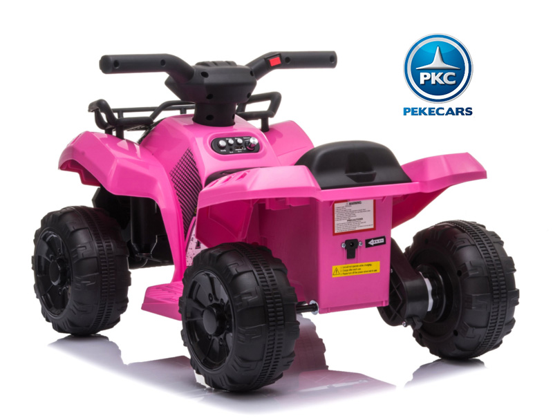 Quad Champion 5000 6V rosa 3/4 trasera