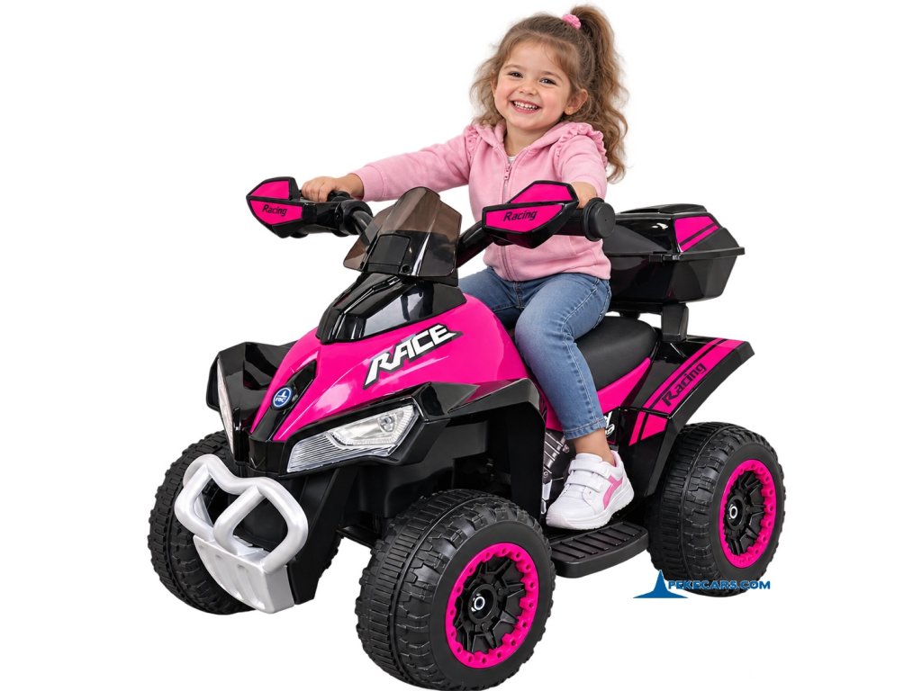 Quad electrico racing rosa 6v ninos