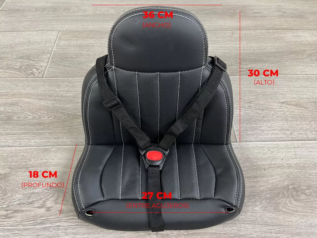 Asiento en polipiel de repuesto modelo A218 medidas
