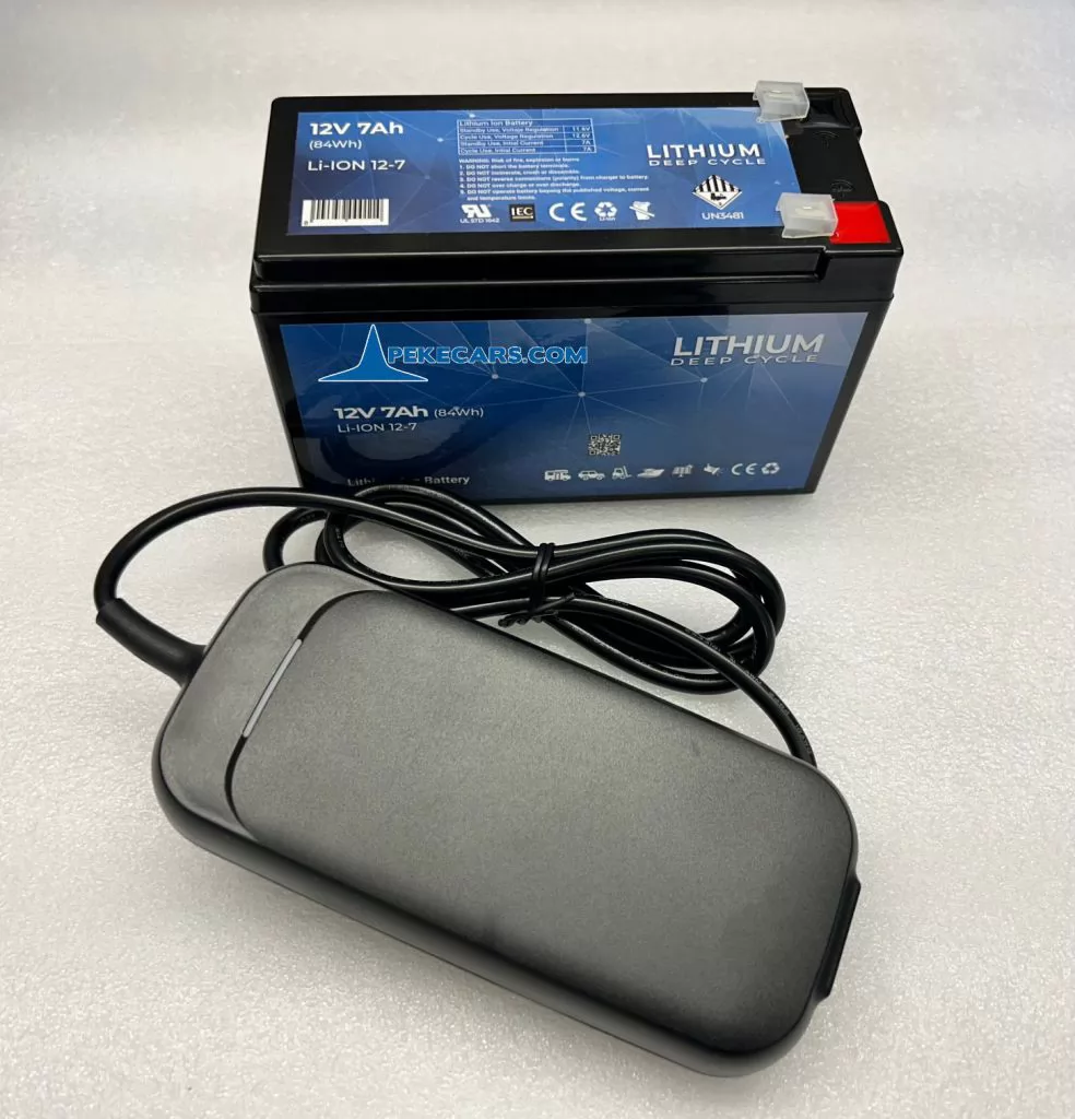 Batería Litio 12V / 7Ah (84Wh) + Cargador 12V