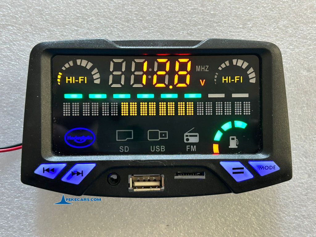 Display sonido y altavoz coche eléctrico para niños