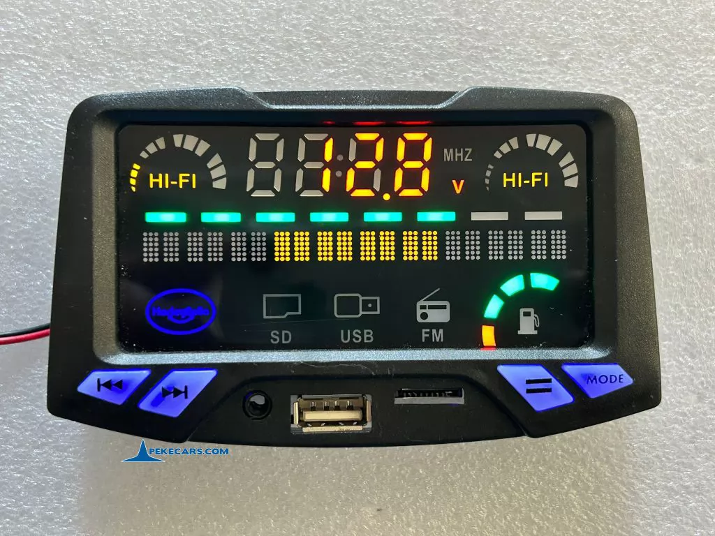 Display sonido y altavoz coche eléctrico para niños