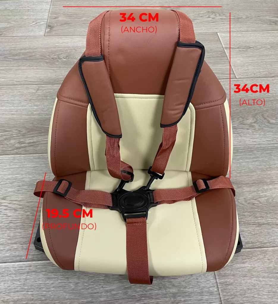 Asiento en polipiel de repuesto medidas