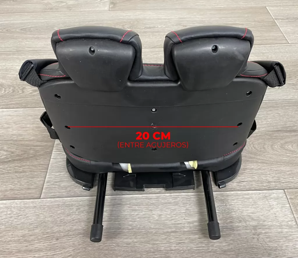 Asiento en polipiel de repuesto modelo A221 medidas detras
