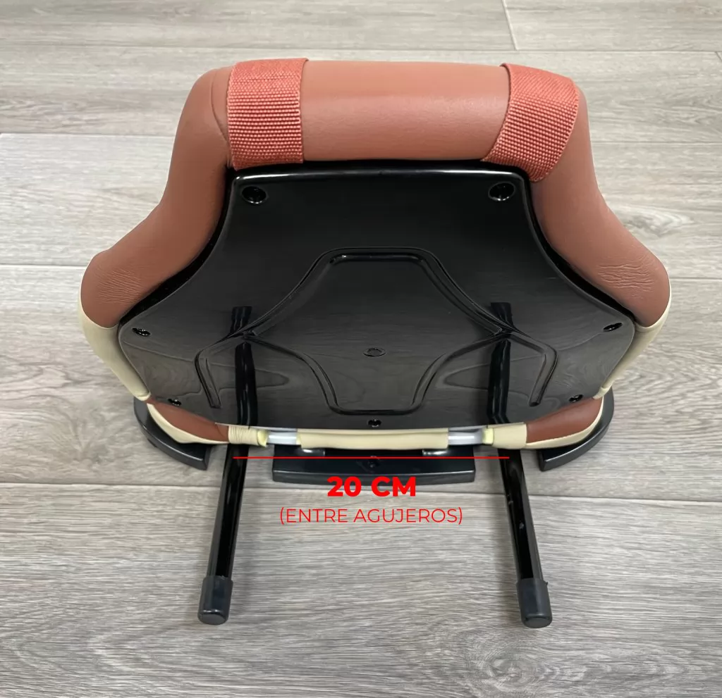 Asiento en polipiel de repuesto modelo A229 medidas traseras