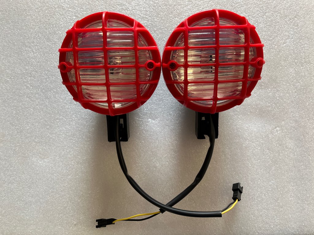 Faro Rojo de Rejilla con LED