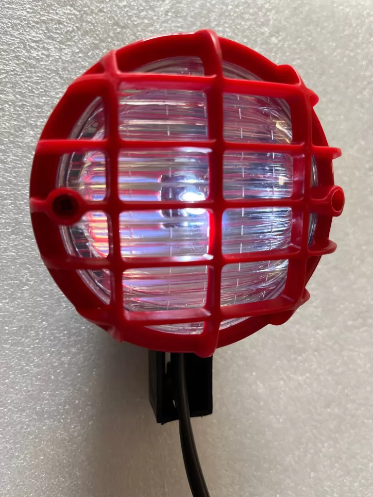 Faro Rojo de Rejilla con LED