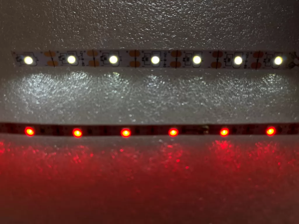 Pack de 2 Tiras LED rojas y 2 Tiras LED blancas