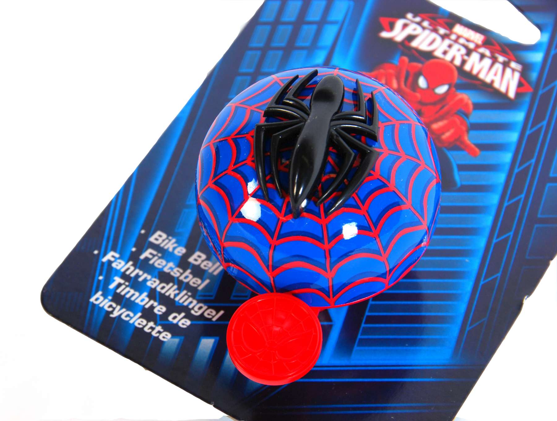 Timbre de bicicleta Spider-Man - vista superior