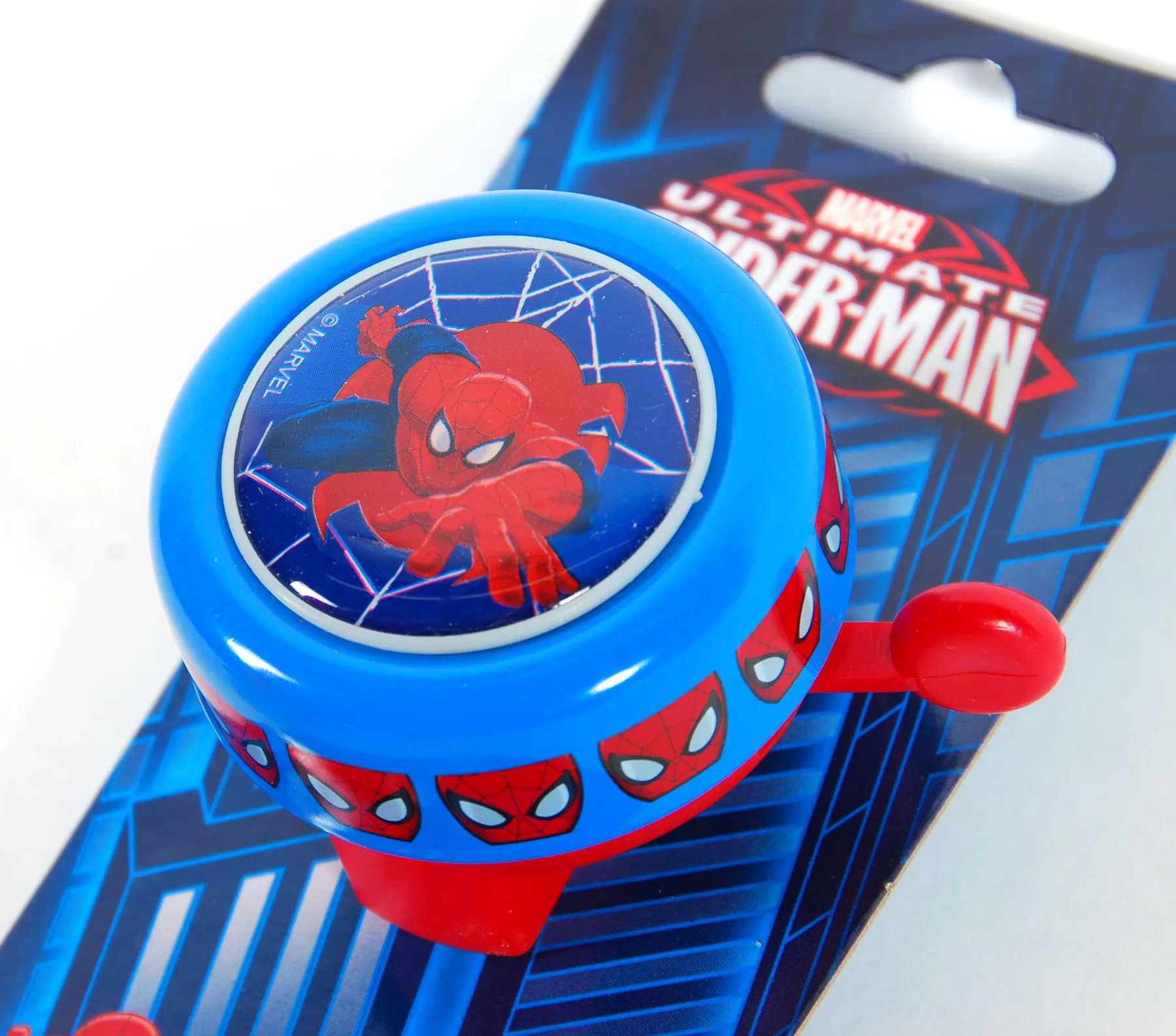 Timbre de bicicleta Spiderman - vista superior