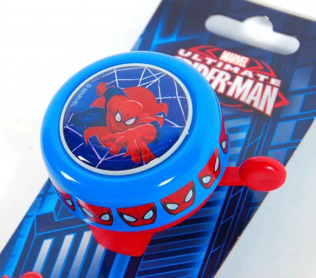 Timbre de bicicleta Spiderman - vista frontal