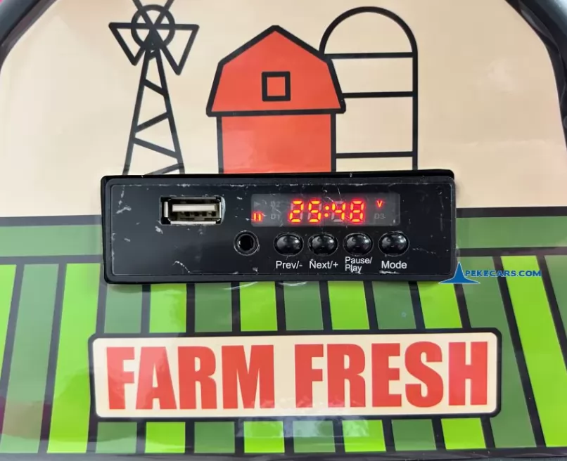 tractores infantiles peketrac 6100 24v verde display