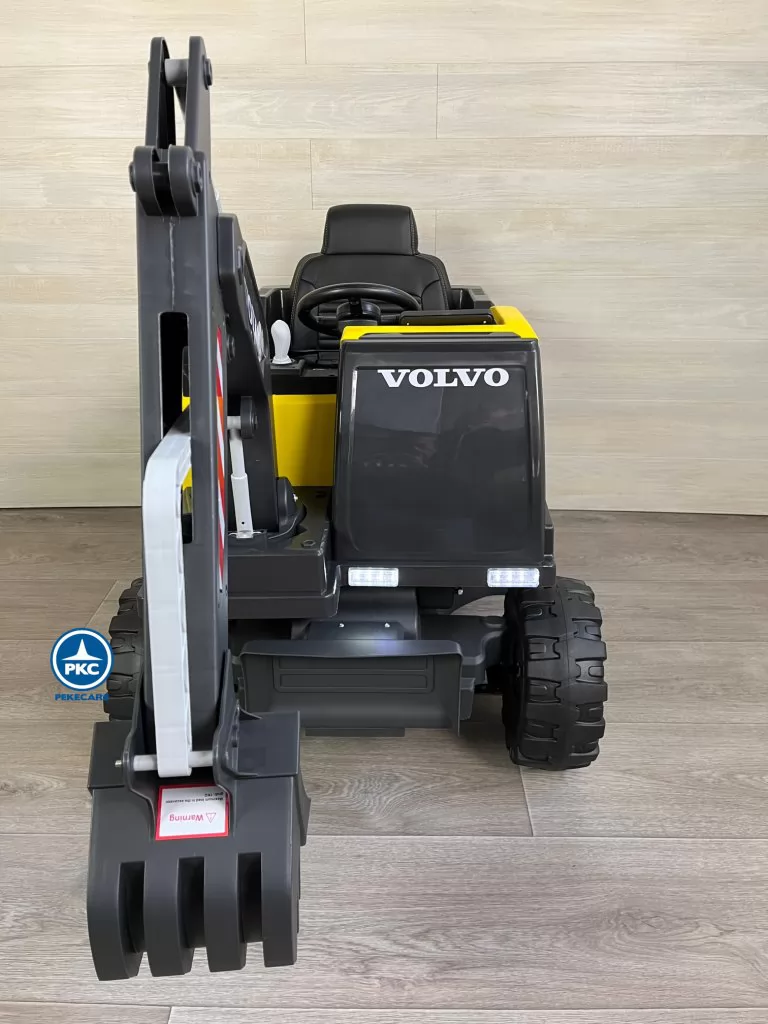 tractor electrico niños excavadora volvo amarilla