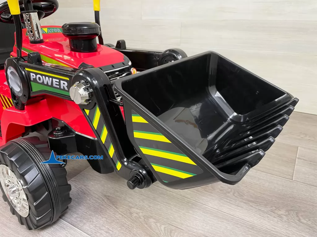 peketrac 1005 12v rojo tractor de bateria pala