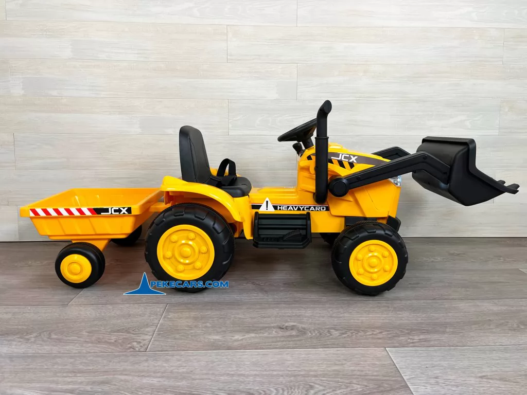 tractor de bateria peketrac 3100 12v amarillo derecha