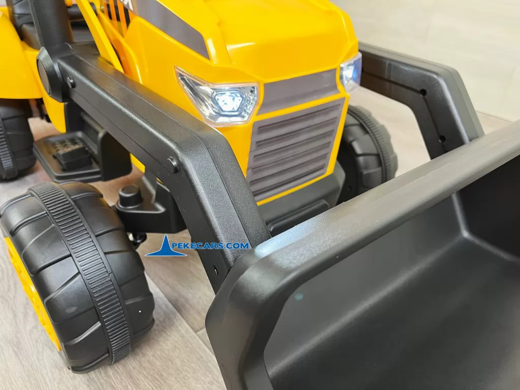 peketrac 3100 12v amarillo tractor de bateria luces frontales