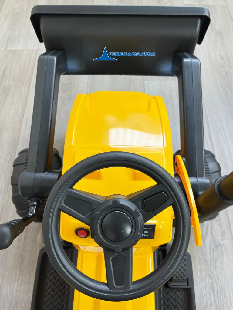 Tractor Electrico Peketrac 3100 12V 2.4G Amarillo volante