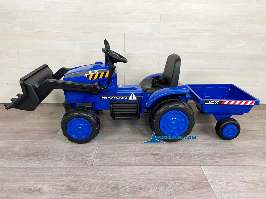 peketrac 3100 12v azul tractor de bateria vista detalle lado