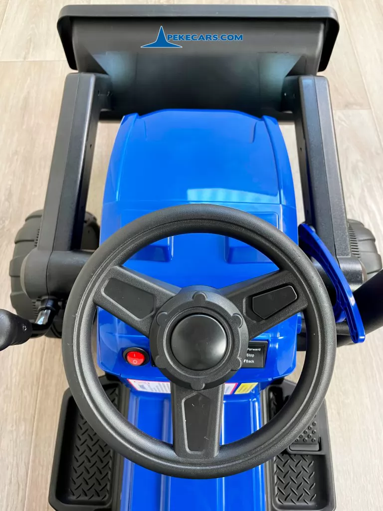 tractor de bateria peketrac 3100 12v azul volante