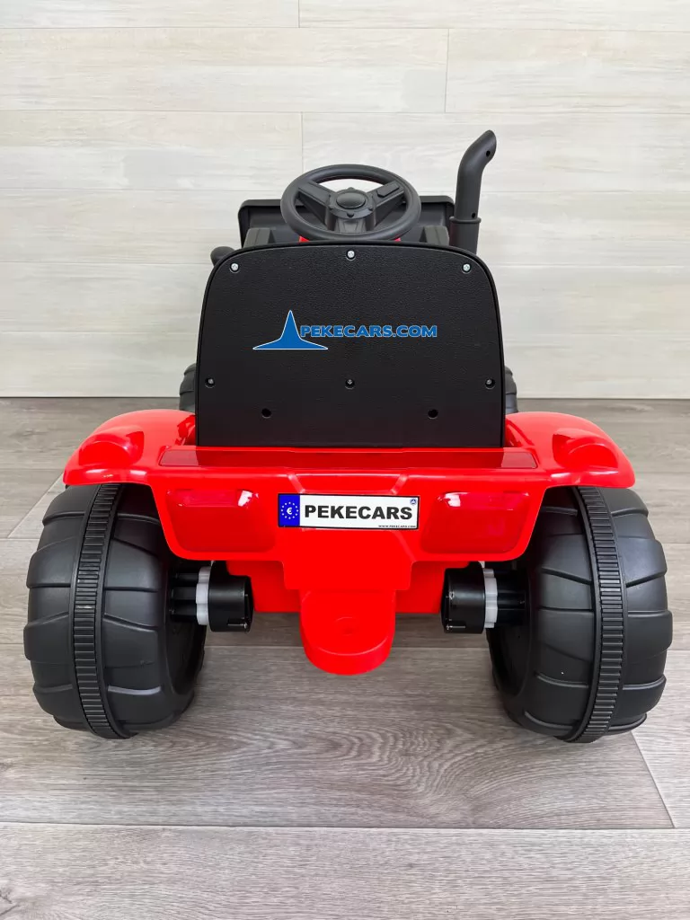 peketrac 3100 12v rojo tractores infantiles vista trasera