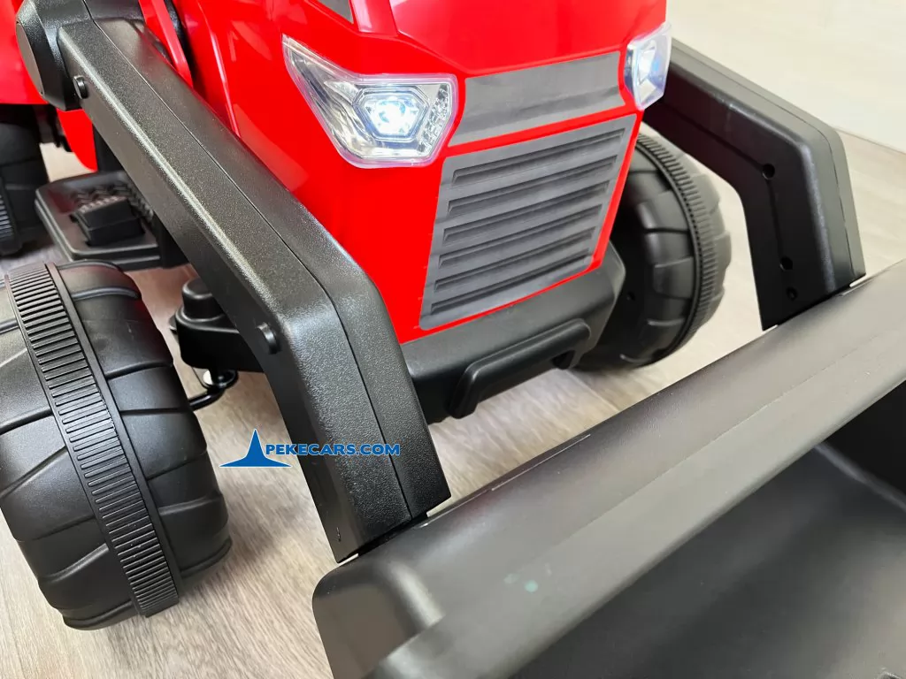 peketrac 3100 12v rojo tractor de bateria detalle frontal