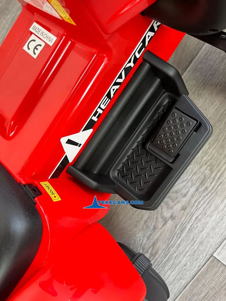Tractor Electrico Peketrac 3100 12V 2.4G Rojo pedal aceleracion