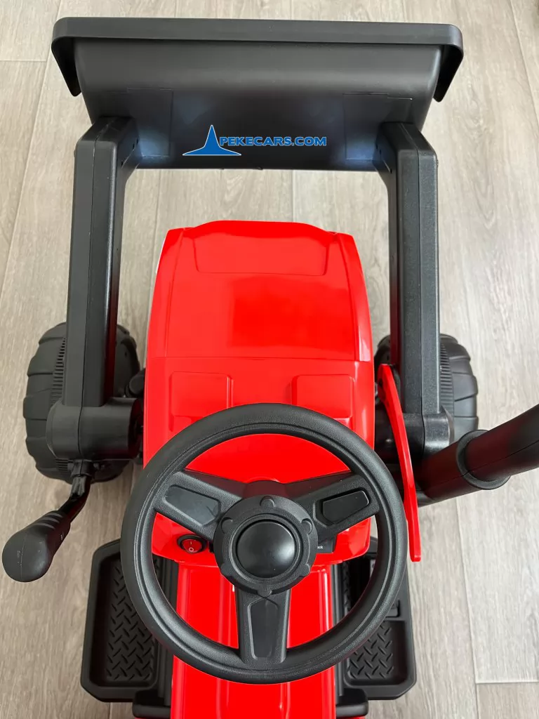 Tractor Electrico Peketrac 3100 12V 2.4G Rojo volante
