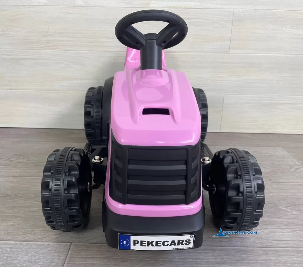 tractor electrico niños peketrac 4000 rosa