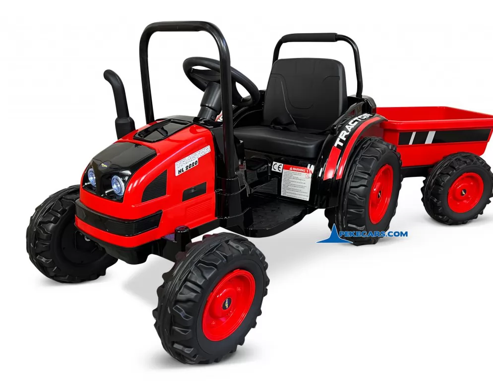 Tractor Electrico Peketrac 4100 12V 2.4G Rojo