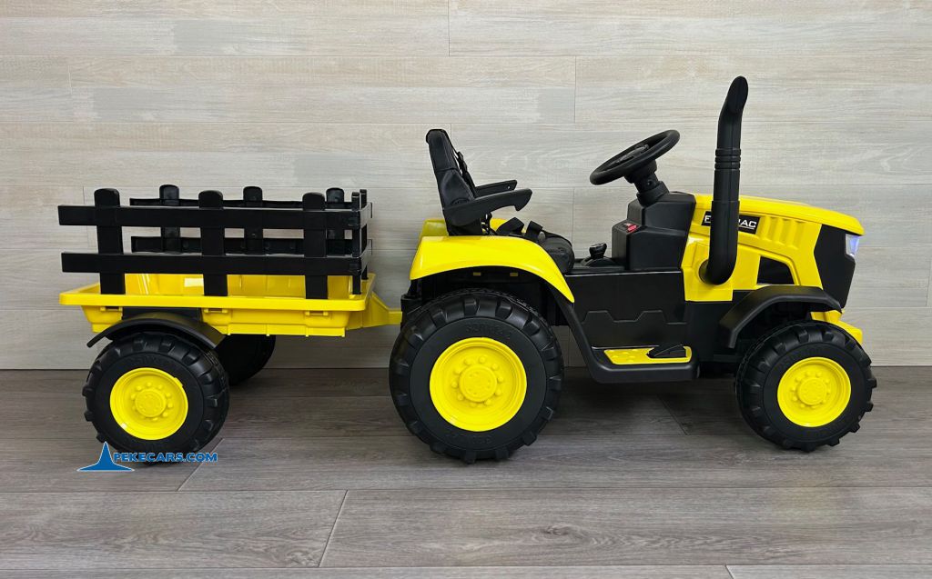tractores infantiles peketrac 4200 12v amarillo