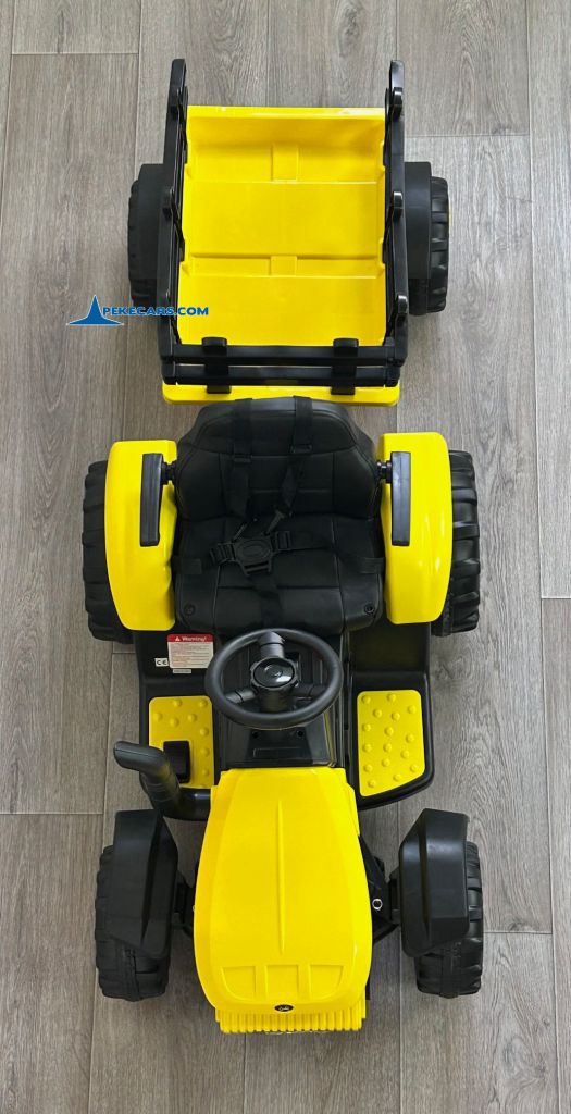 tractores infantiles peketrac 4200 12v amarillo