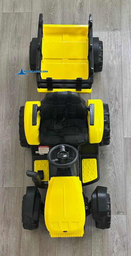 tractores infantiles peketrac 4200 12v amarillo