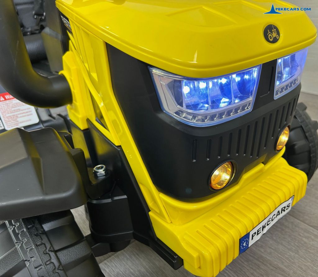 tractores infantiles peketrac 4200 12v amarillo