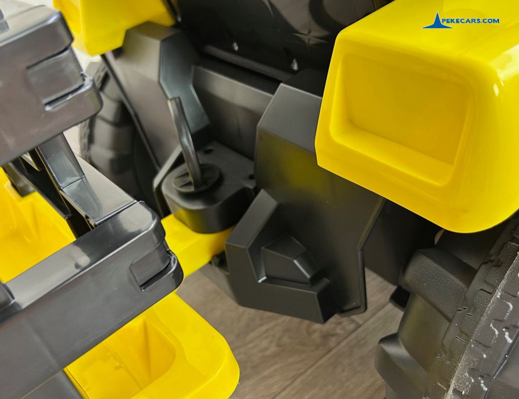 tractores infantiles peketrac 4200 12v amarillo