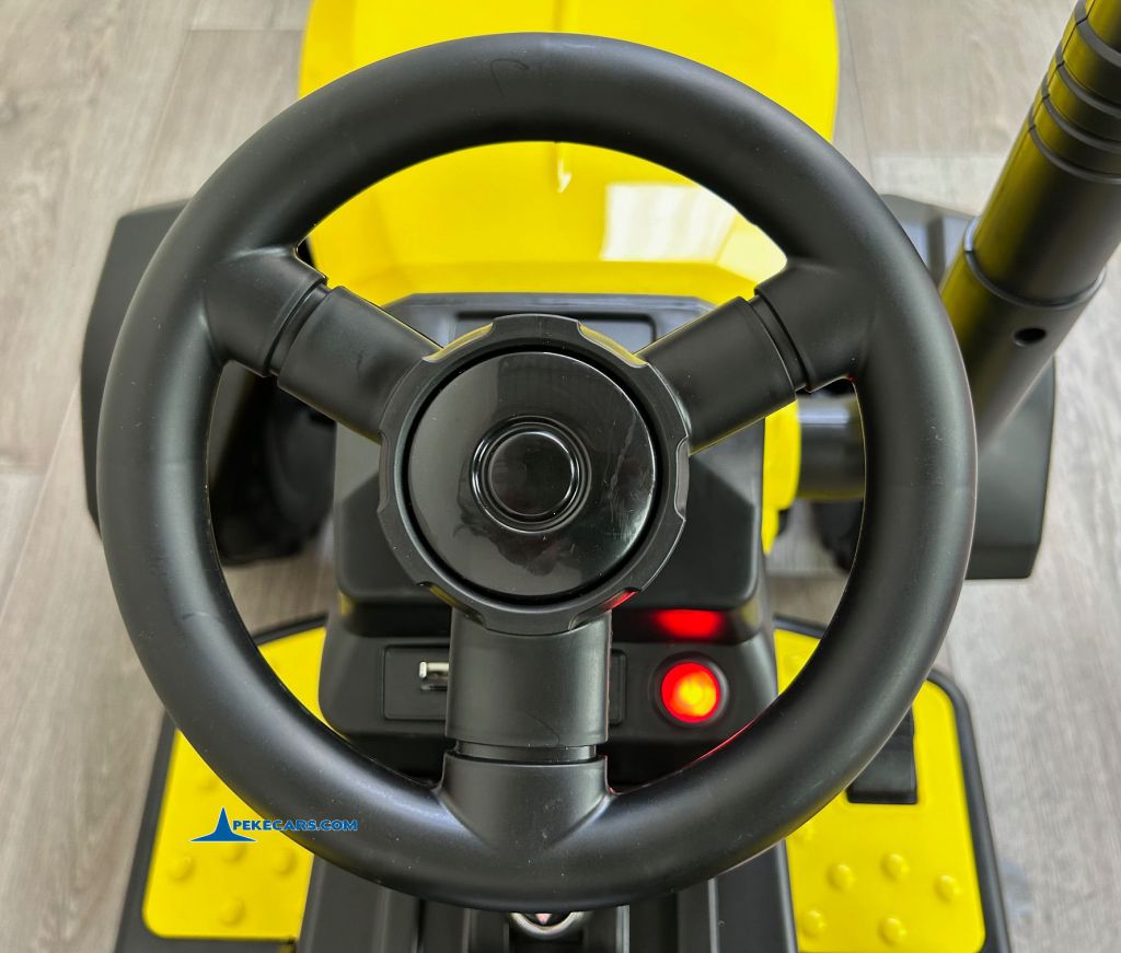 tractores infantiles peketrac 4200 12v amarillo