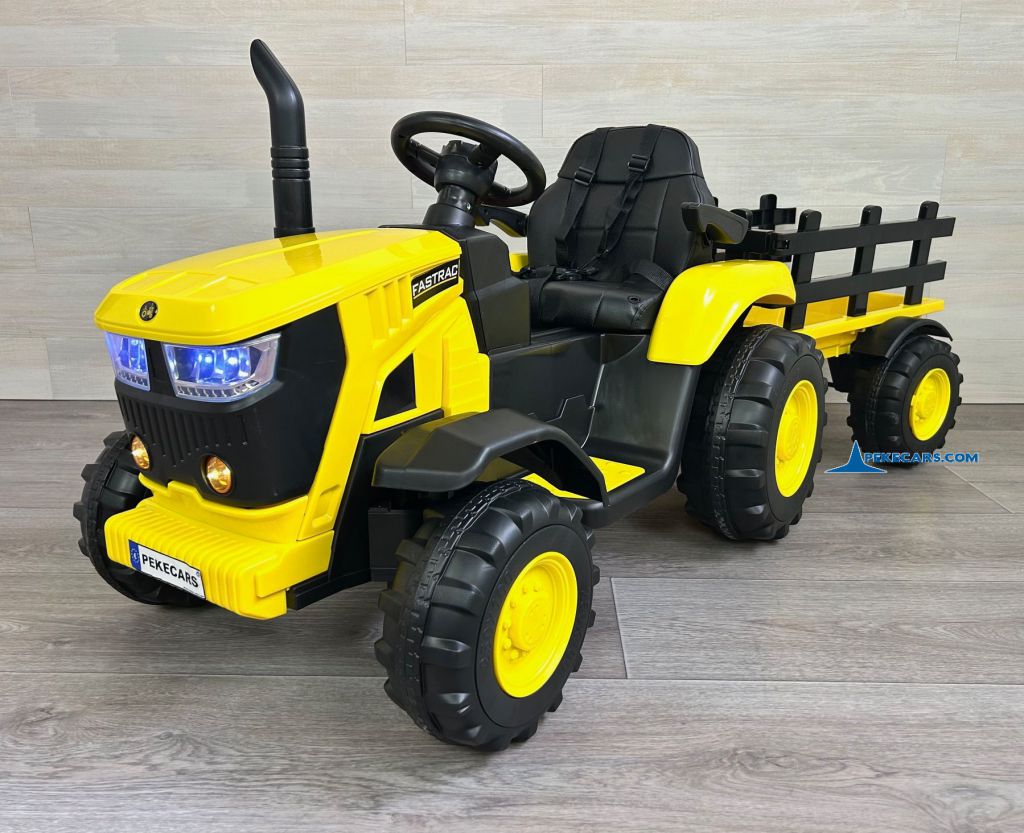 tractores infantiles peketrac 4200 12v amarillo
