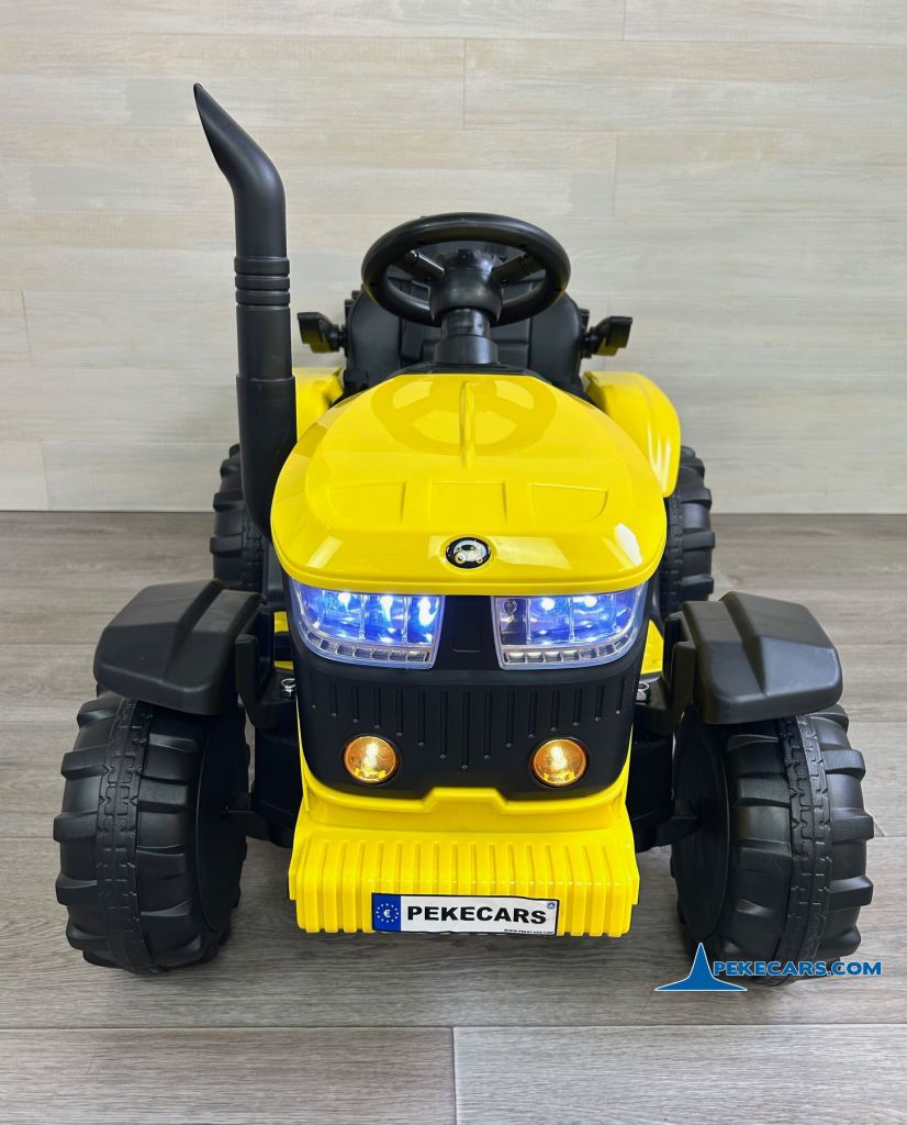 tractores infantiles peketrac 4200 12v amarillo