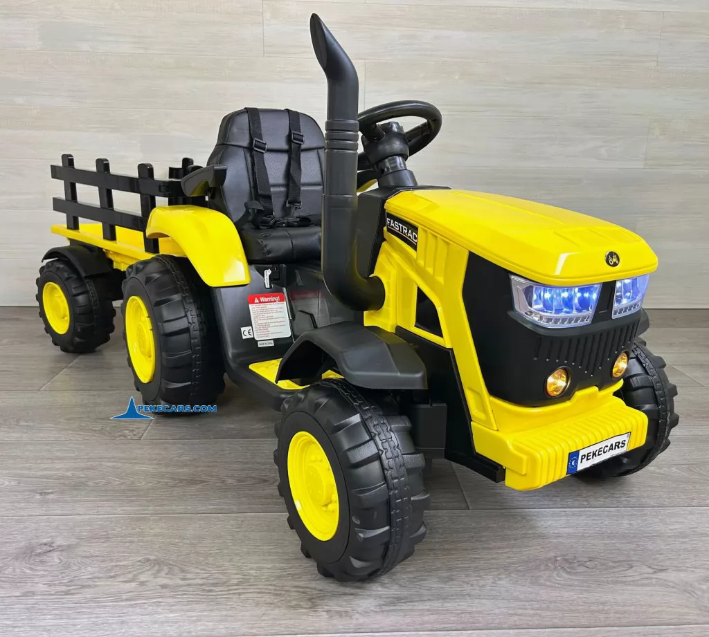 tractores infantiles peketrac 4200 12v amarillo