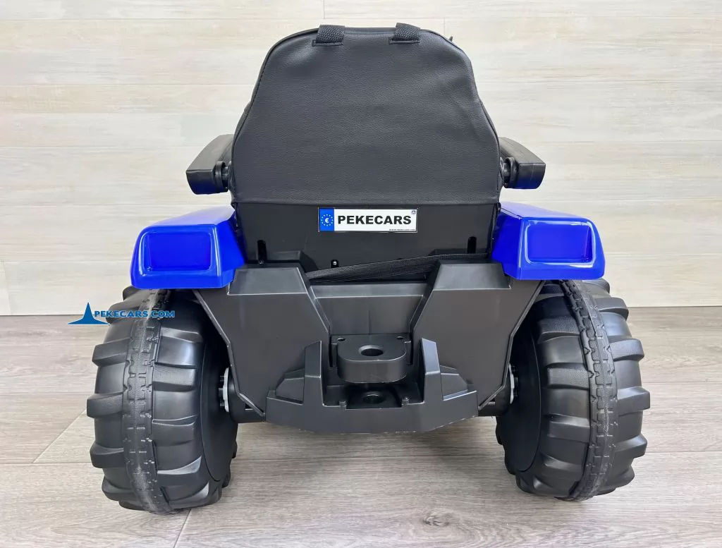 tractores infantiles peketrac 4200 con remolque 12v azul parte trasera