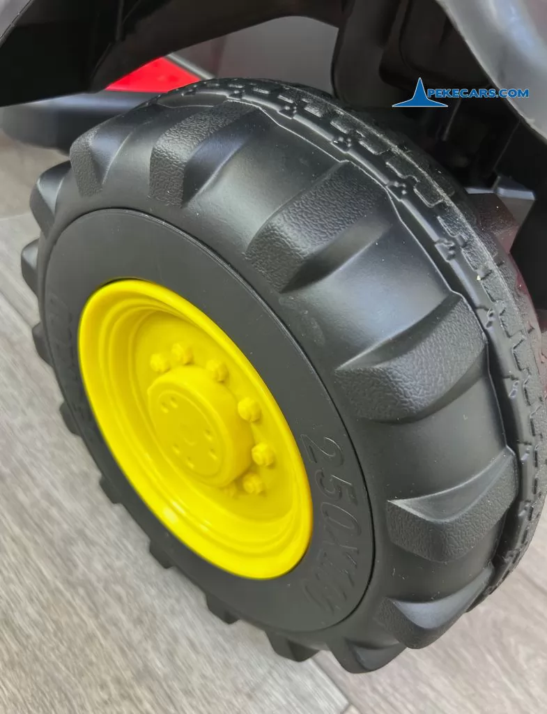 tractores infantiles peketrac 4200 12v rojo ruedas caucho