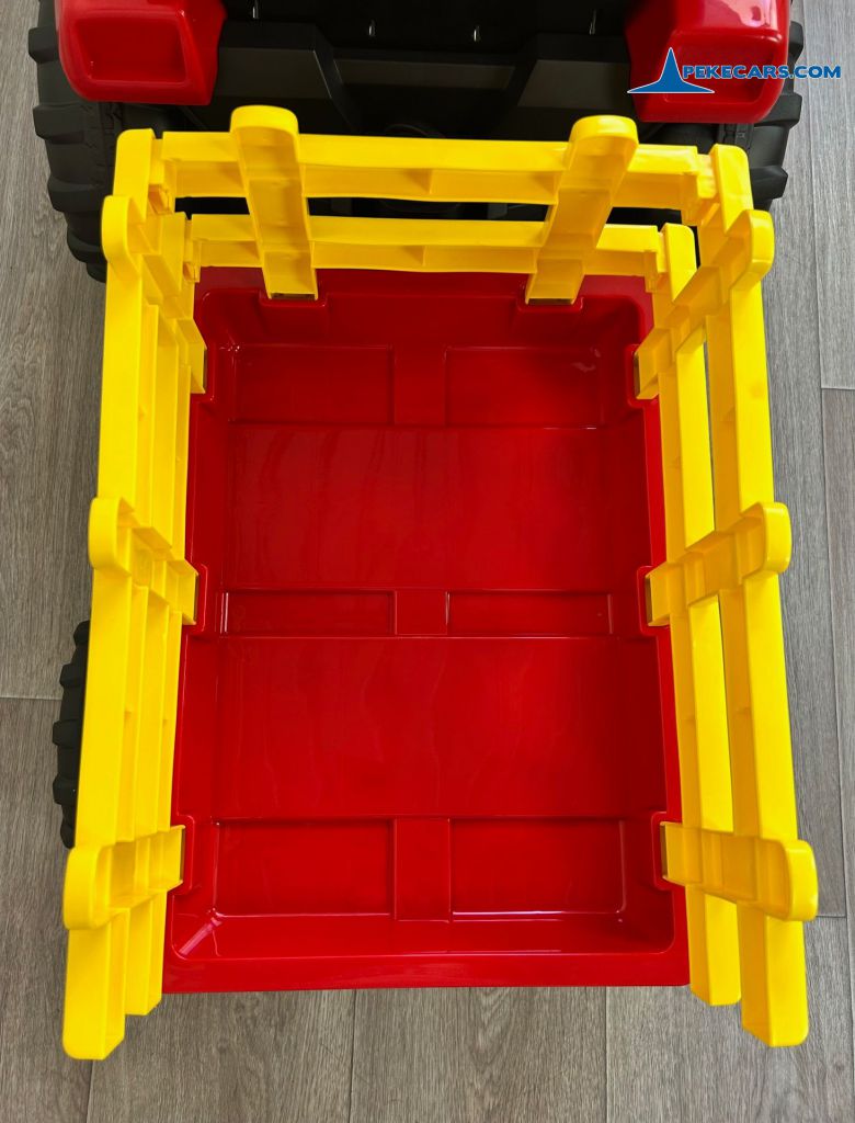 tractores infantiles peketrac 4200 12v rojo remolque