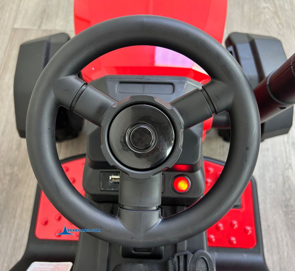 tractores infantiles peketrac 4200 12v rojo volante