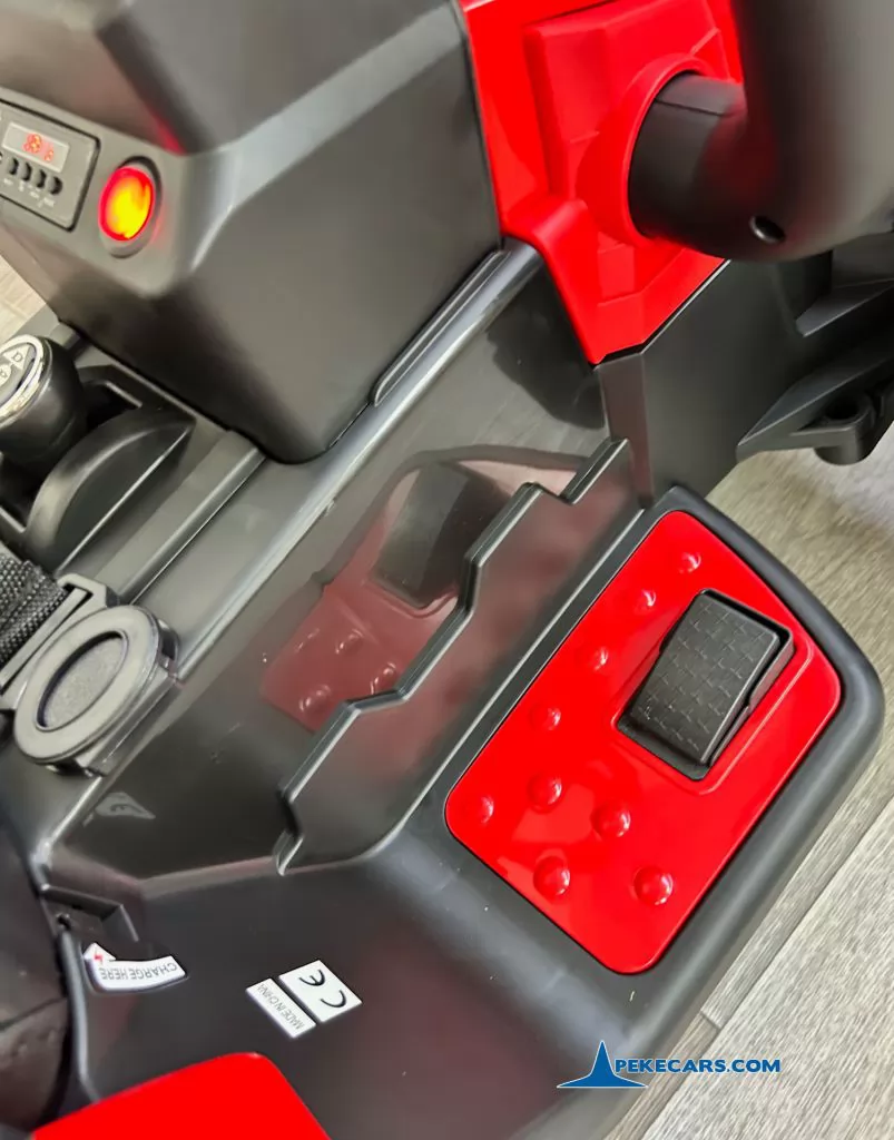 tractores infantiles peketrac 4200 12v rojo pedal de acelerador