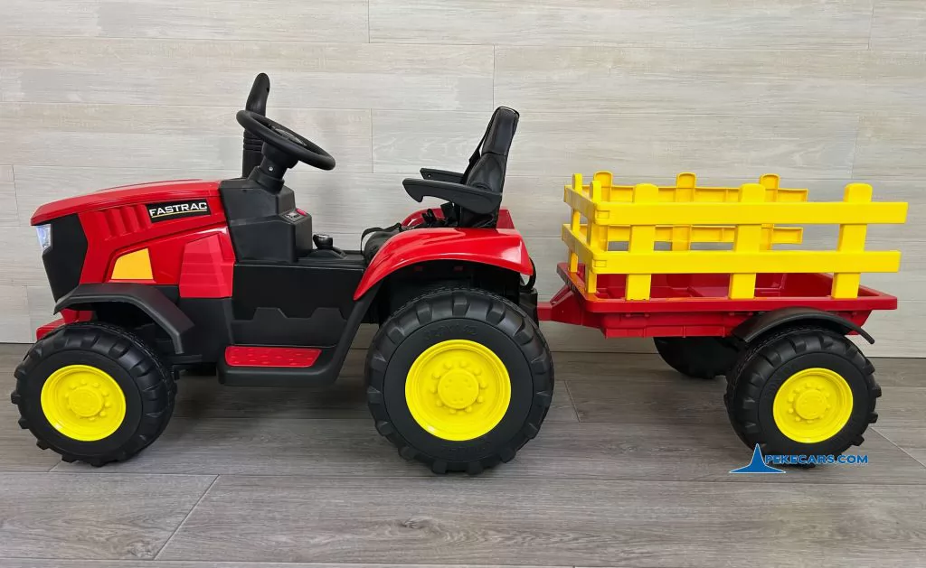 tractores infantiles peketrac 4200 12v rojo lado derecho