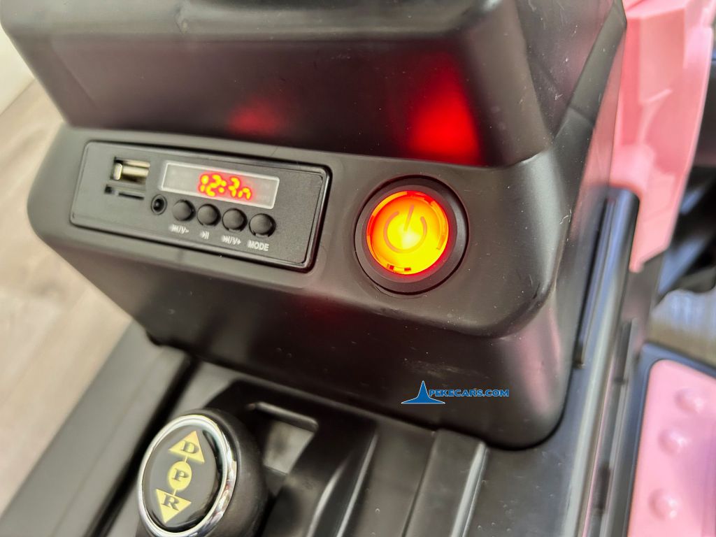 tractores infantiles peketrac 4200 12v rosa con remolque musica mp3 sonidos