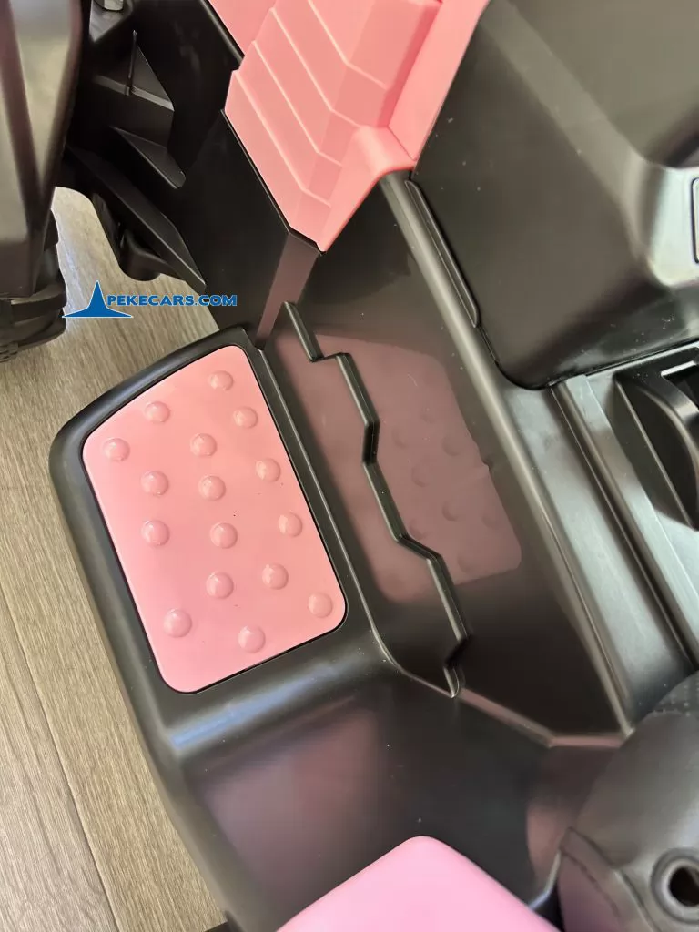 tractores infantiles peketrac 4200 12v rosa con remolque estriberas