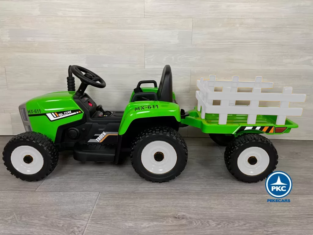 Tractor Eléctrico Peketrac 5100 12V Verde infantil